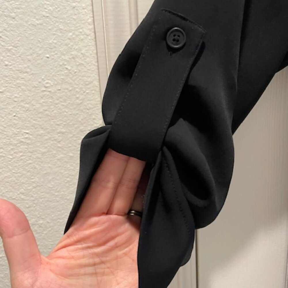 Aritzia Babaton Black Kahlo Robe Mid Jacket Size Small - Picture 10 of 10